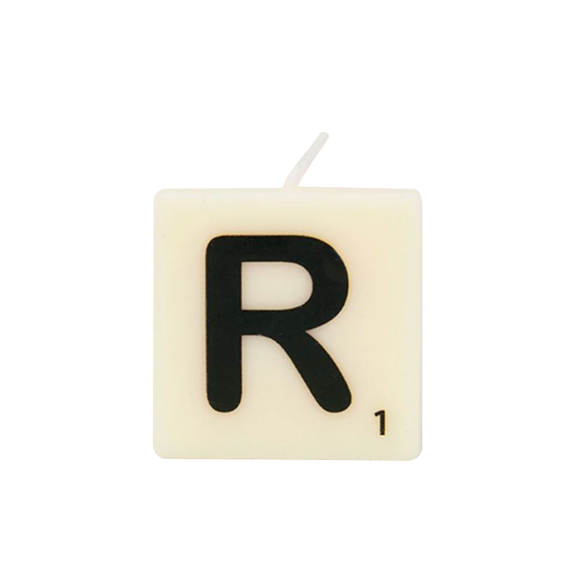 Bougie lettre R The Gift Label