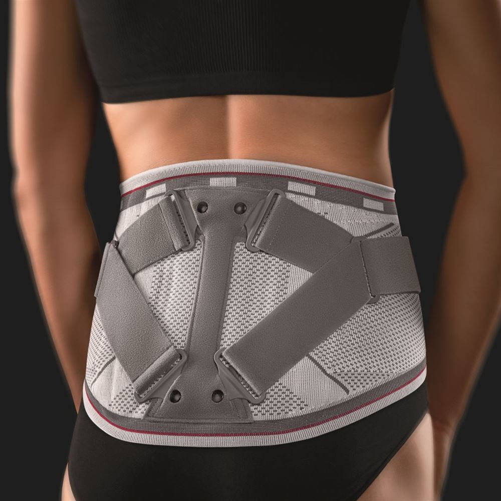 BORT select Stabilo Rückenbandage Lady Gr5 mit Pelotte silbergrau 1 Stk