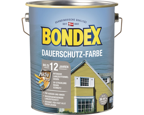 BONDEX Houtverf - Permanente Beschermende Verf, Sneeuwwit, 4,0 L
