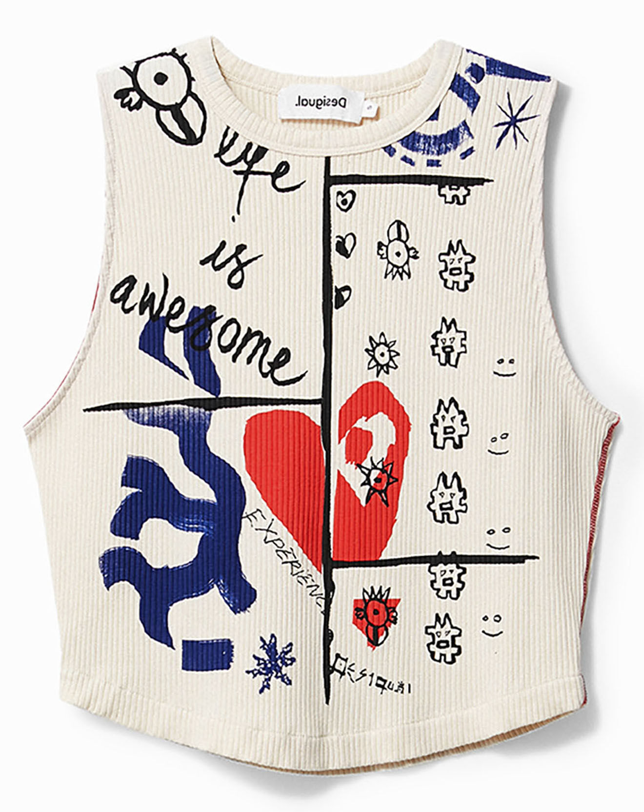 Desigual Top Matilde blanc