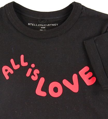 Stella McCartney Kids T-shirt - All Is Love - Sort