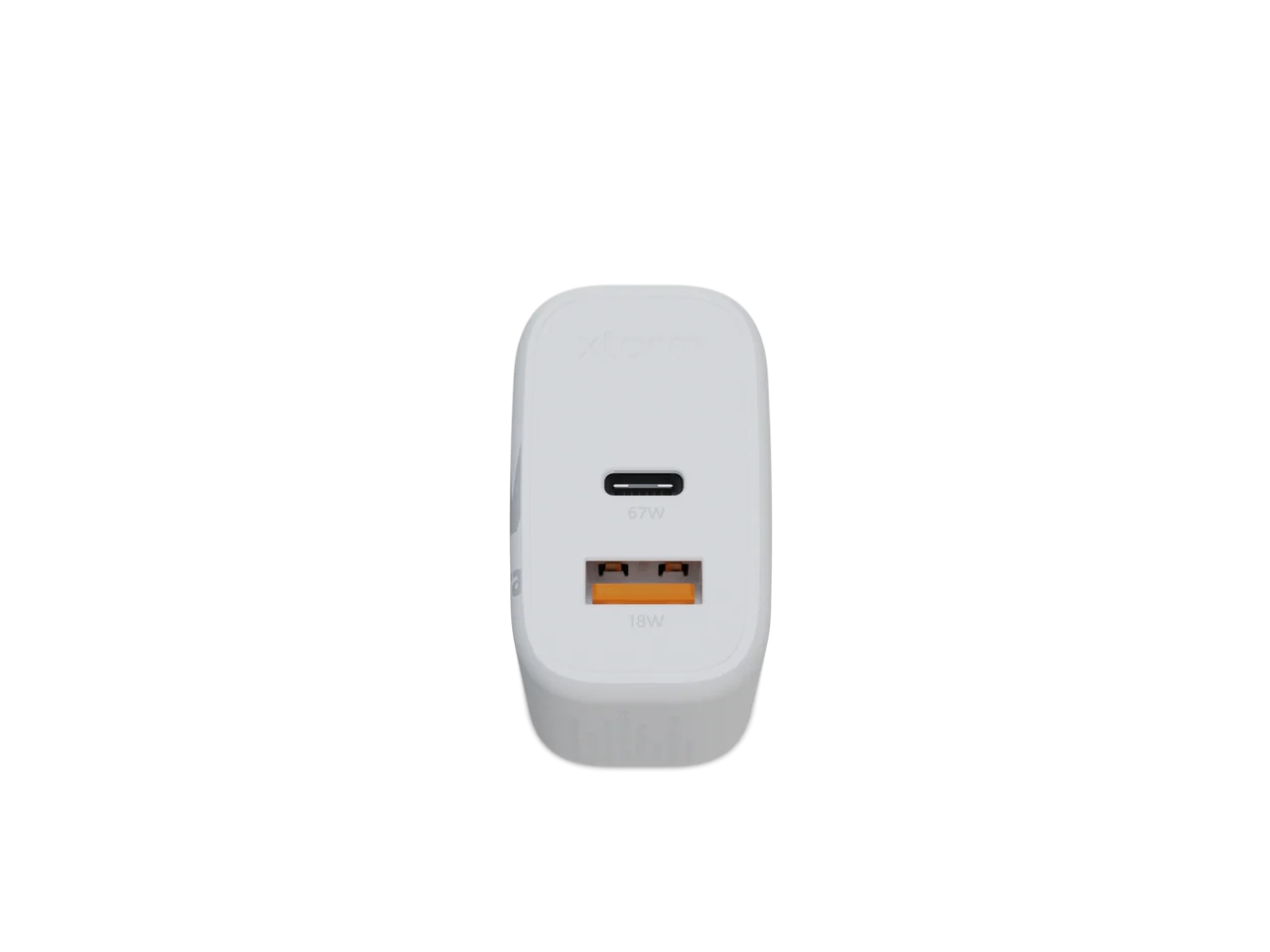 (67W) GaN2 Ultra USB C / USB A Ladegerät Power Adapter Netzteil aus Recycelten Materialien (XEC067) - Weiss