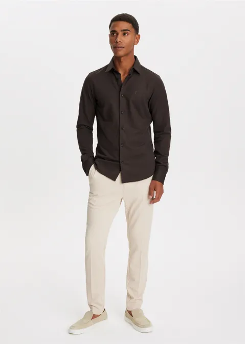 Pique chino slim fit zand (ZND.L)