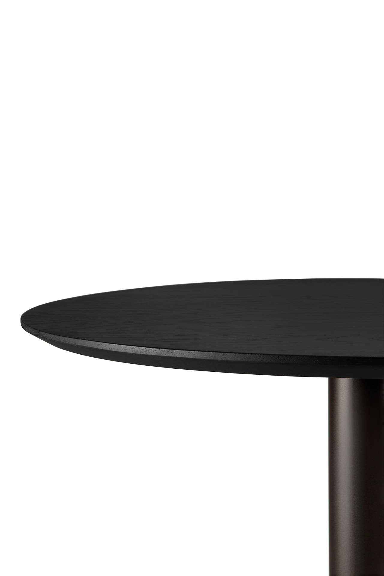 Ethnicraft - Blend eettafel rond - 70 cm - zwart eiken