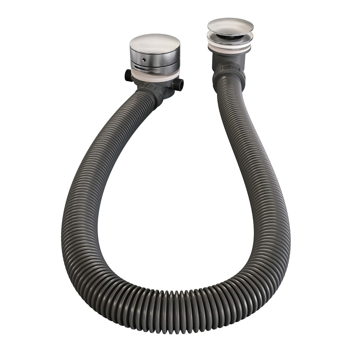 Brauer Brushed Edition thermostatische inbouw badkraan met badvulcombinatie en 3 standen handdouche set 4 RVS geborsteld PVD