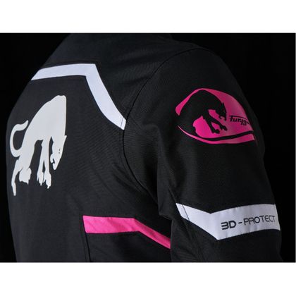 Blouson Furygan MYSTIC LADY EVO - Noir / Blanc