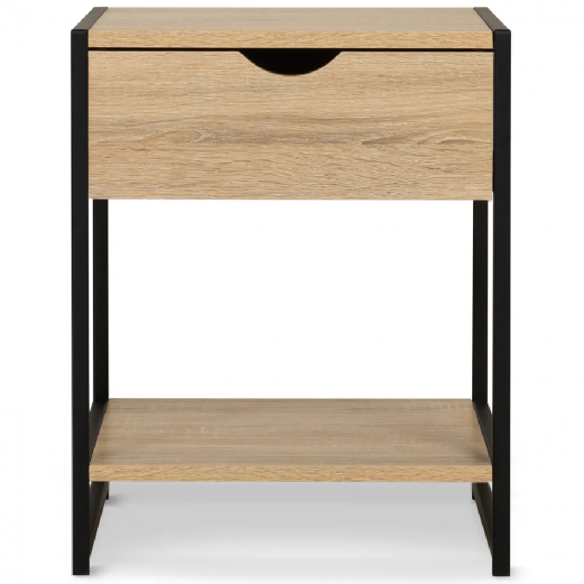 Idmarket MARKET DETROIT - Tables de chevet x2 - Bois et métal