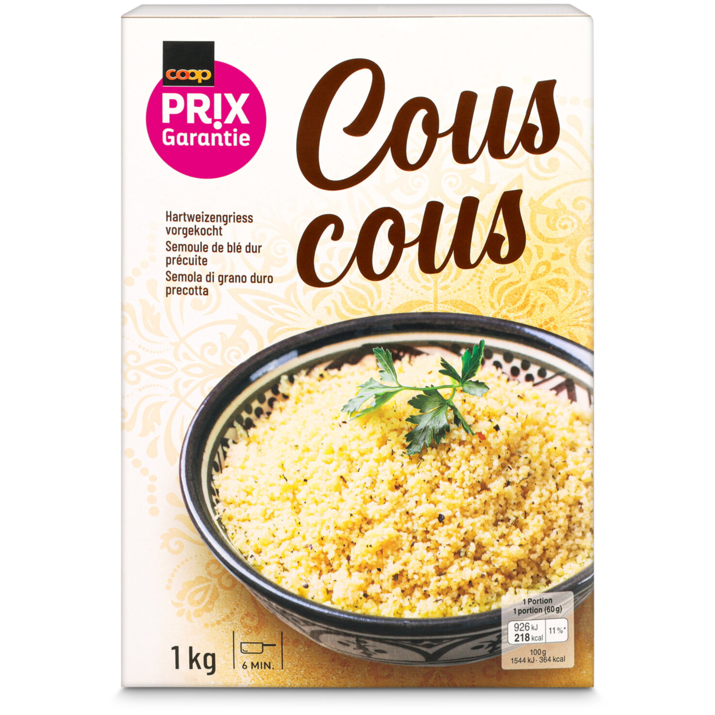 Prix Garantie Couscous