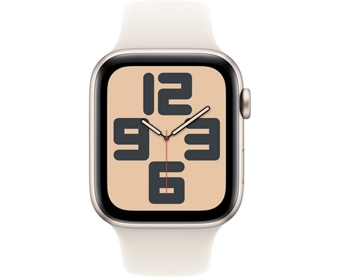 Apple Watch SE GPS 44mm Starlight Aluminium Case with Starlight Sport Band - M/L