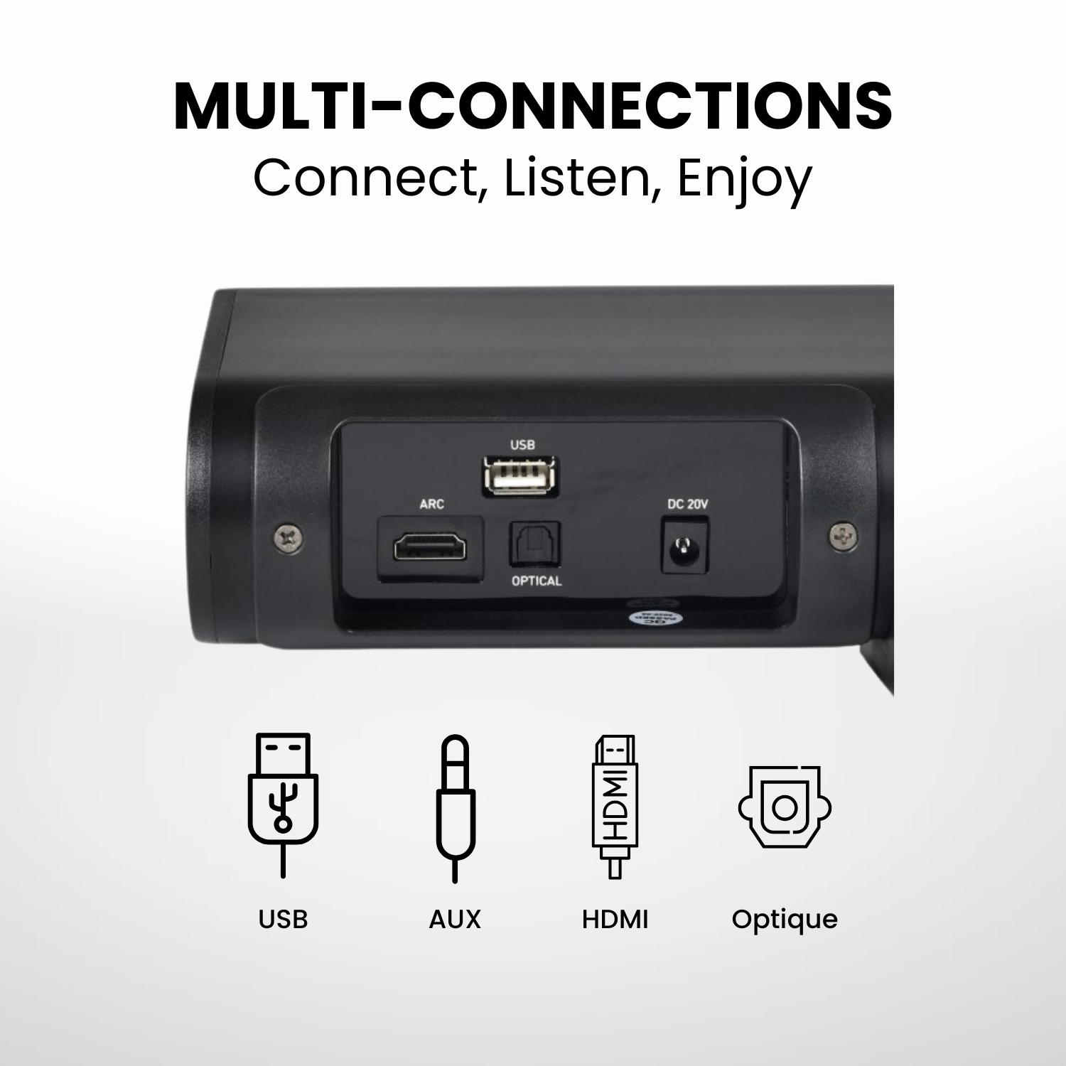 Salora SOUNDBAR680 Bluetooth soundbar met subwoofer