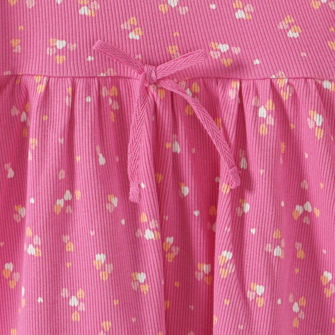 Topolino Mädchen Kleid mit Herzchen-Allover pink