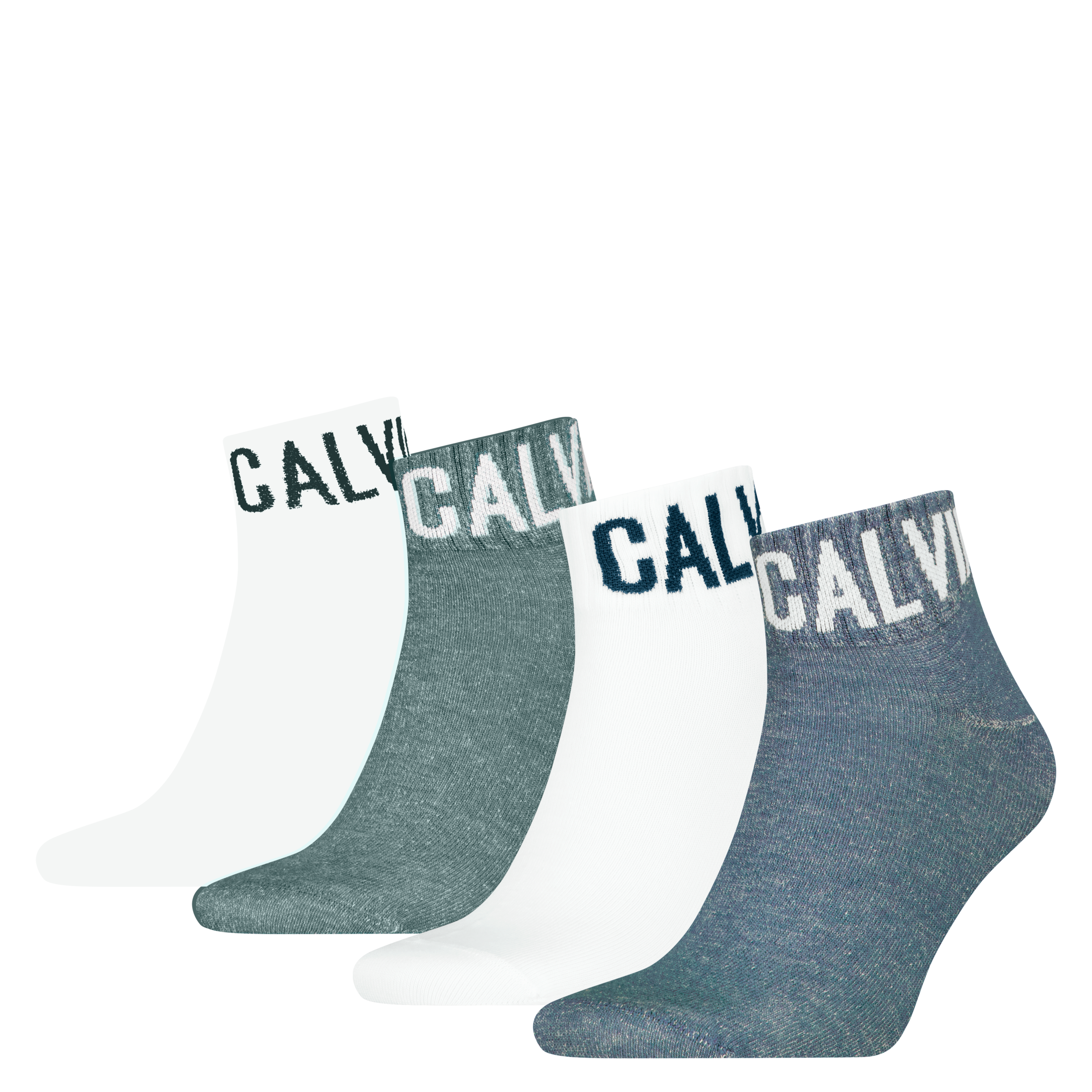 Calvin Klein Jeans Kurzsocken »CKJ MEN QUARTER 4P RIBBON LOGO ECOM« 4er Pack,