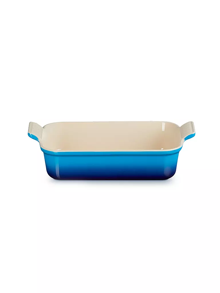 LE CREUSET Rechteckige Auflaufform Tradition aus Steinzeug 26x19cm Azure blau