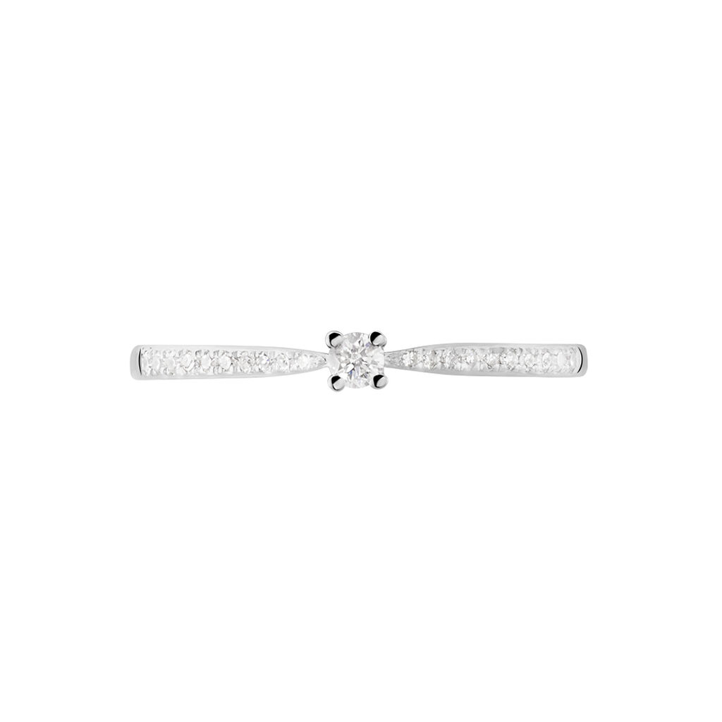 Bague Solitaire Hemera Or Blanc Diamant