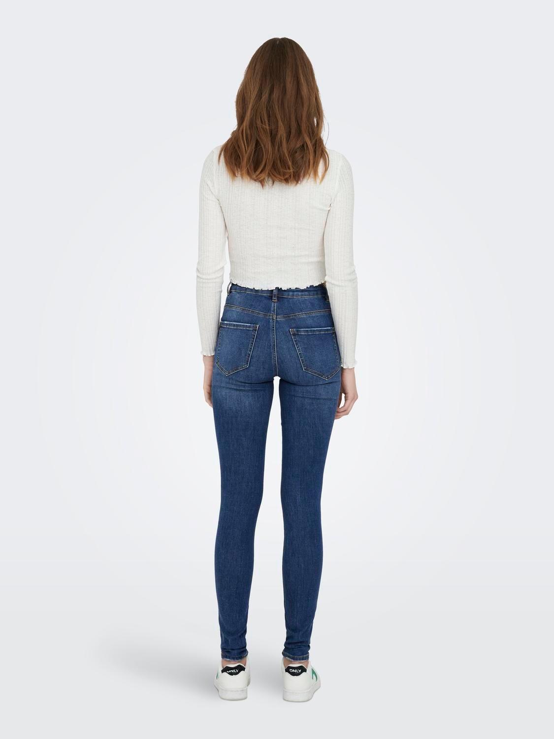 ONLROSE Hohe Taille Skinny Fit Jeans Medium Blue Denim