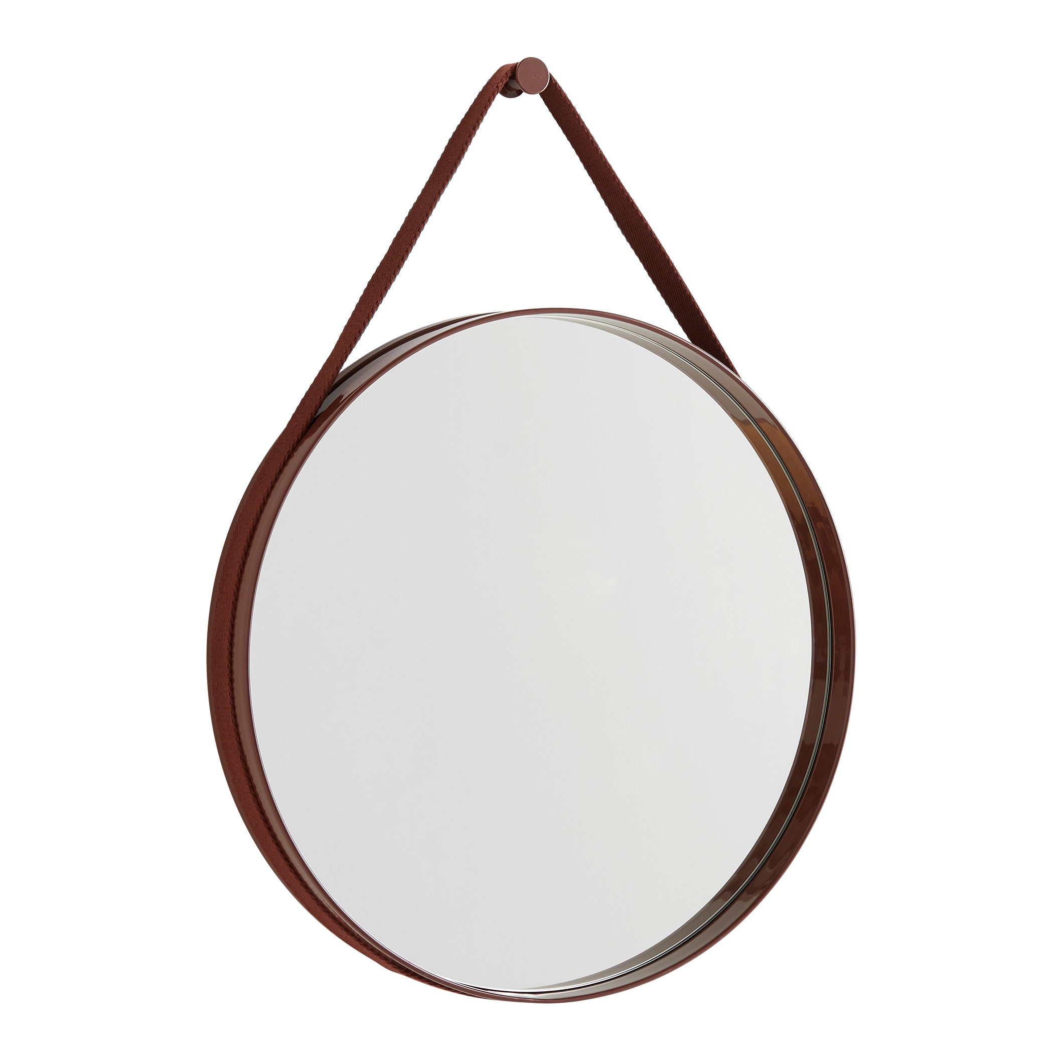 HAY Strap Spiegel Ã 50 cm - Dark brown