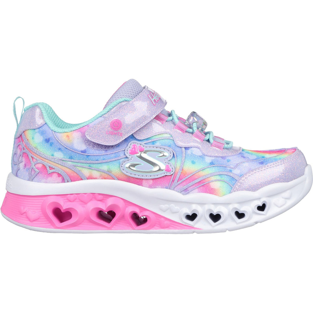 Køb Skechers Purple Flutter Heart Lights Groovy Swirl