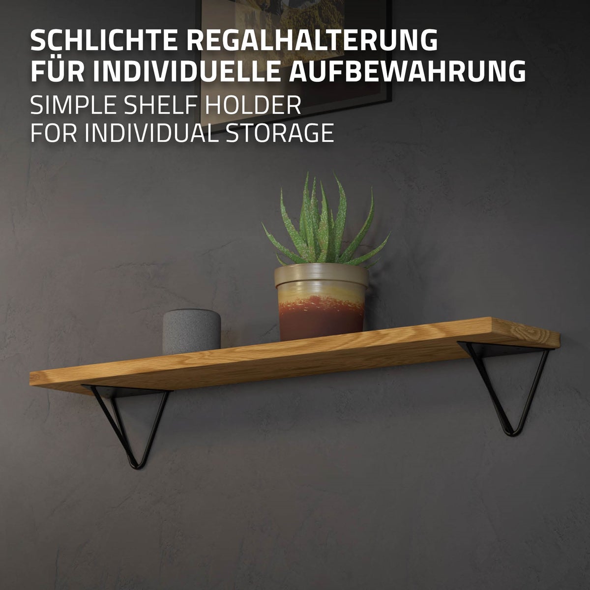 ML-Design 6-delige plankdragerset, 160 mm, zwart, metaal, driehoekige plankdragers, zwevende plankhoekdragers, haarspeld wandbeugels, prisma plankdragers voor wandmontage, haarspeld wandplank wandconsole