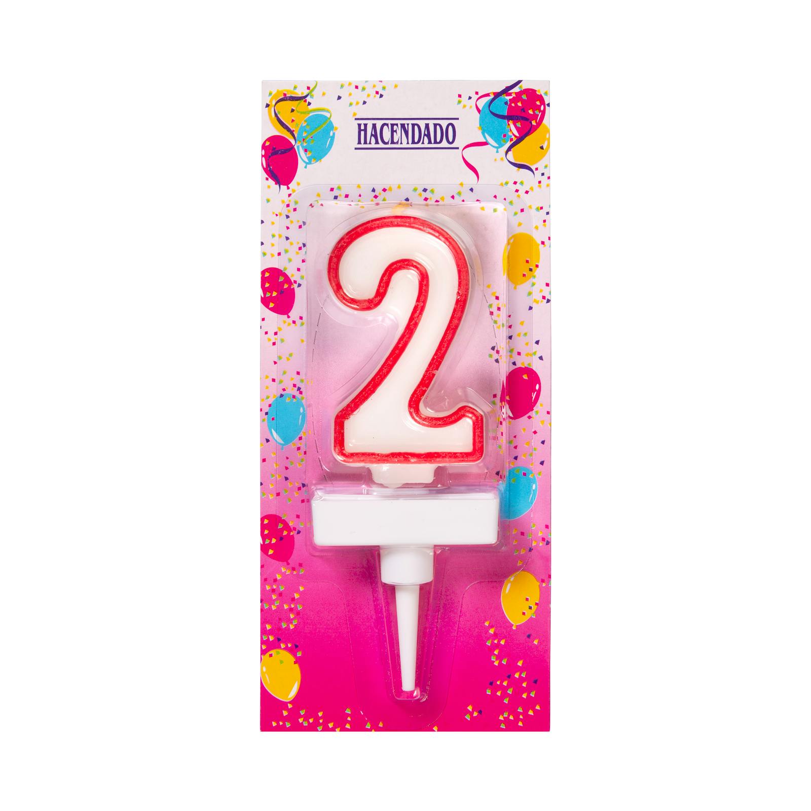 Bougie d'anniversaire Hacendado 2e anniversaire