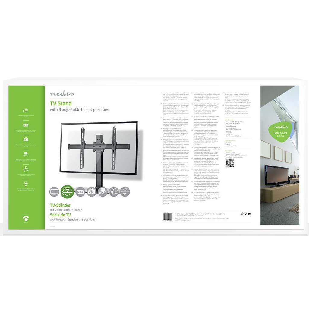 Nedis TVSM2330BK TV-tafelstandaard 32 tot 65 inch draai- kantelbaar 45kg