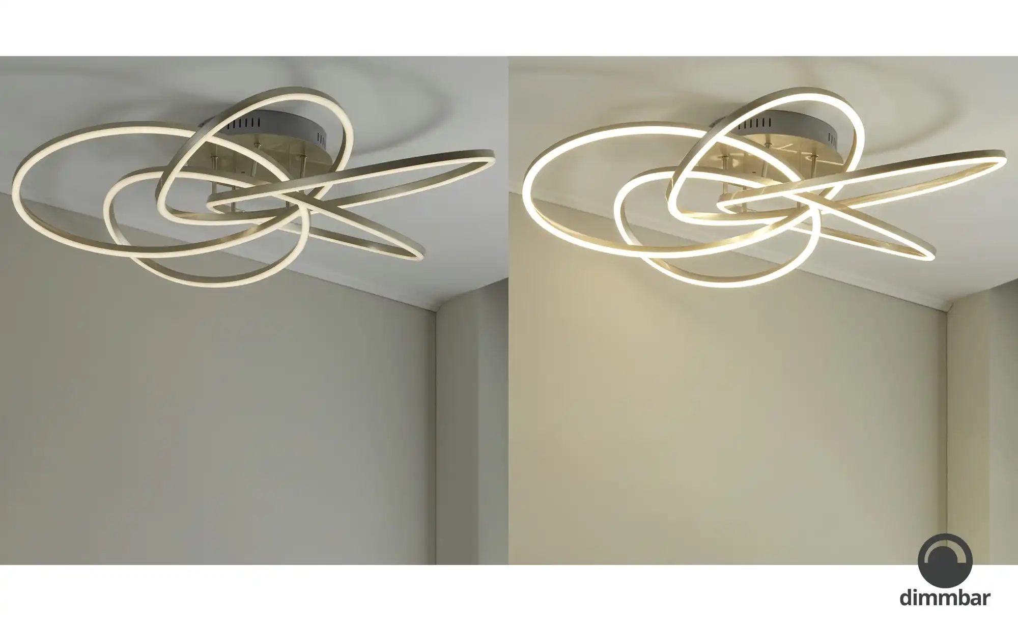 Meisterleuchten LED-Deckenleuchte, Nickel-matt