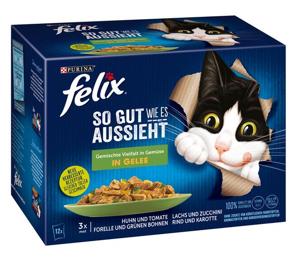 PURINA felix® Nassfutter für Katzen So gut