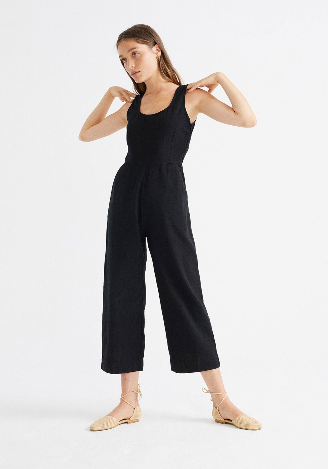 Thinking Mu Jumpsuit Rafflesia Black