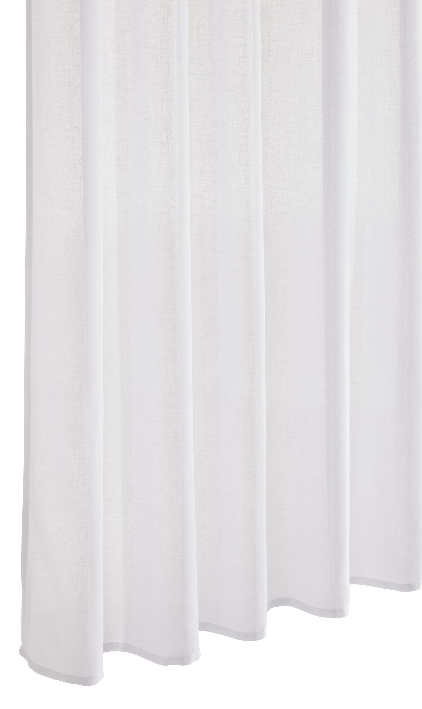 BAMBU Fertigvorhang Tag - Weiss / B: 150.0 cm x H: 260.0 cm