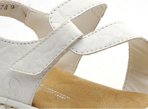Rieker nu pieds plats femme 659c7 blanc