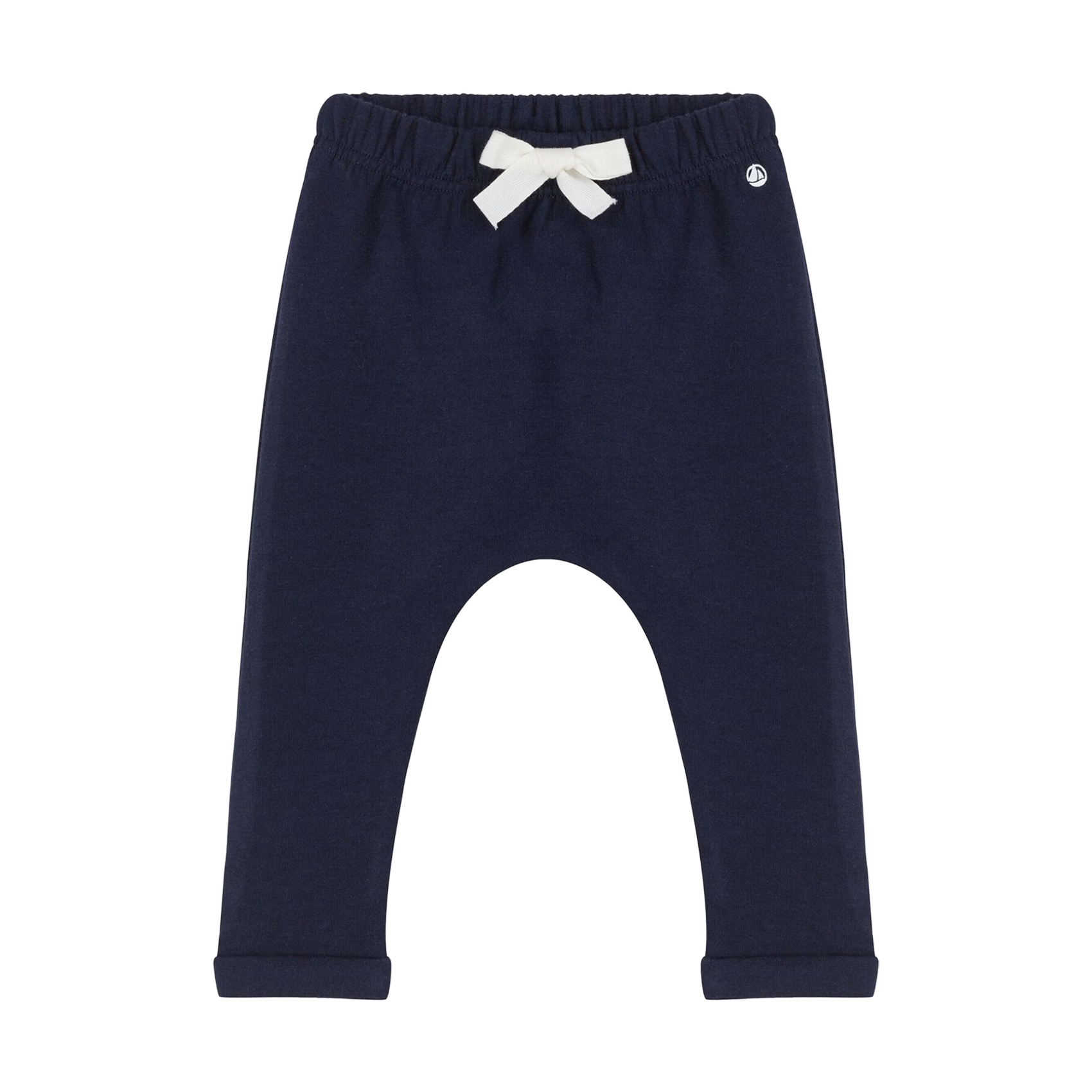 Pantalon droit en coton mélangé | Bleu