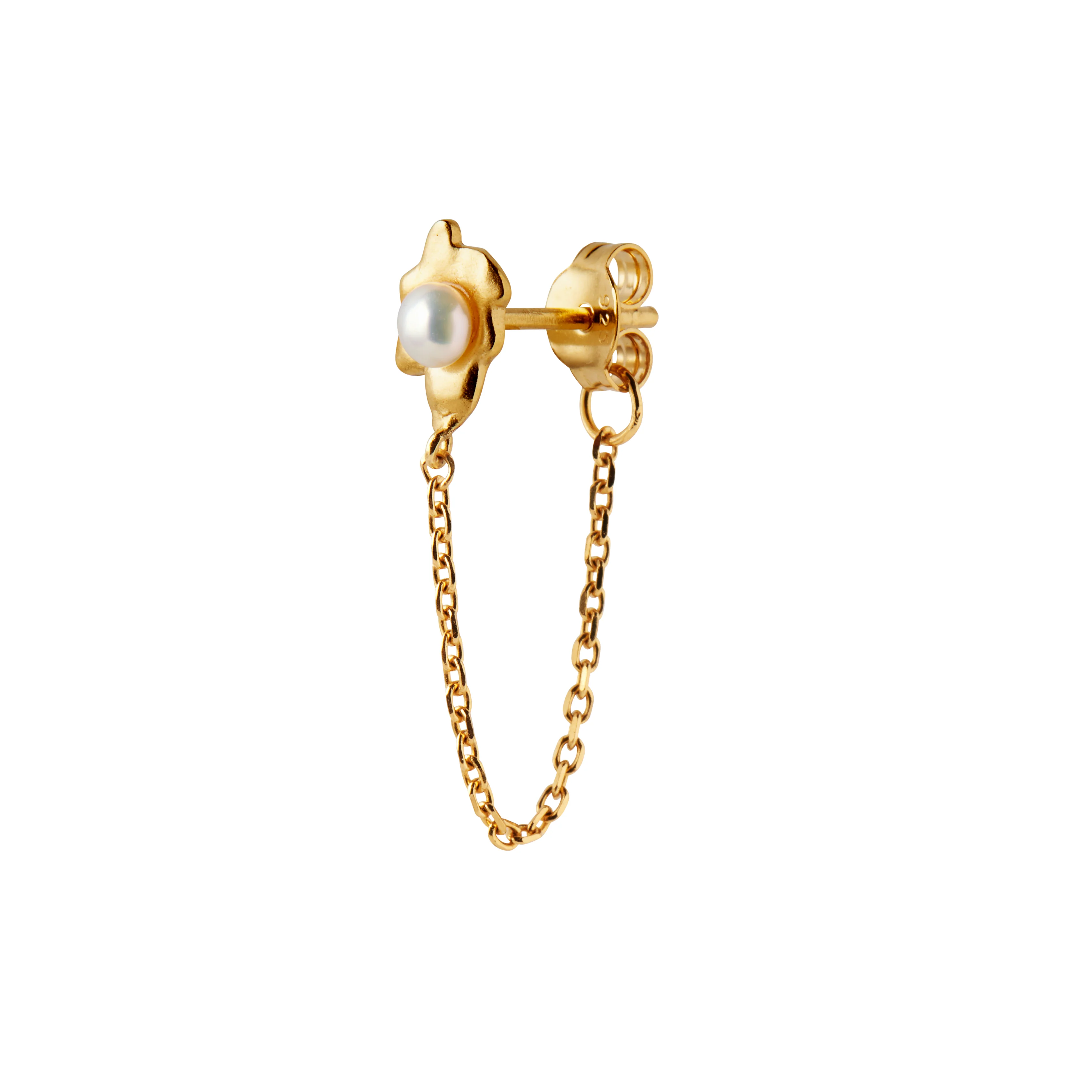 STINE A Jewelry  Shelly Pearl ørering - forgyldt