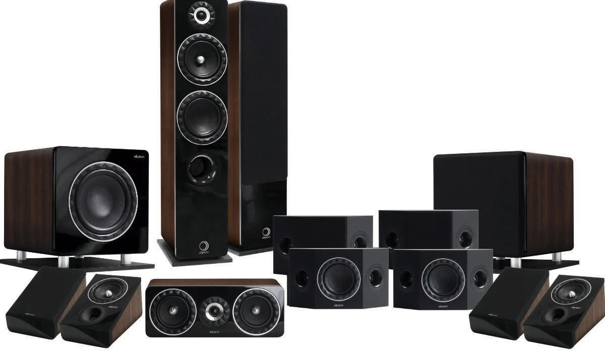 Elipson Prestige Facet HCS 14F 7.2.4 Noyer Packs enceintes grand spectacle