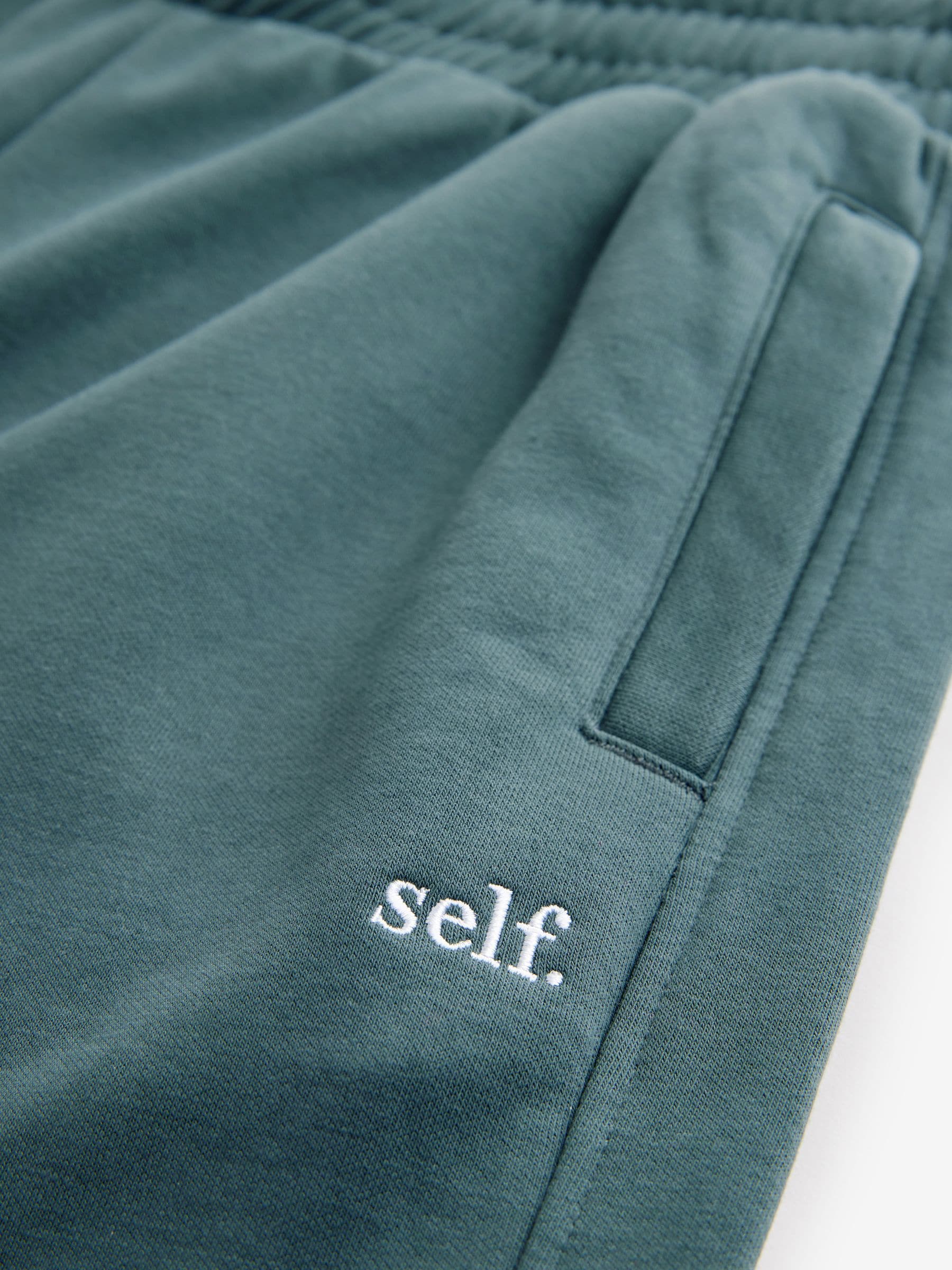 Blauwgroen - Joggingbroek met banden