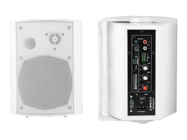 VivoLink VLSP65AW - Højttalere - til PA-system - 2.0-kanal - 30 Watt - 2-vejs - hvid