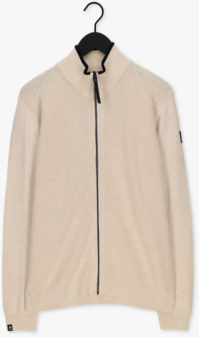 VANGUARD gebroken wit vanguard vest zip jacket cotton melange