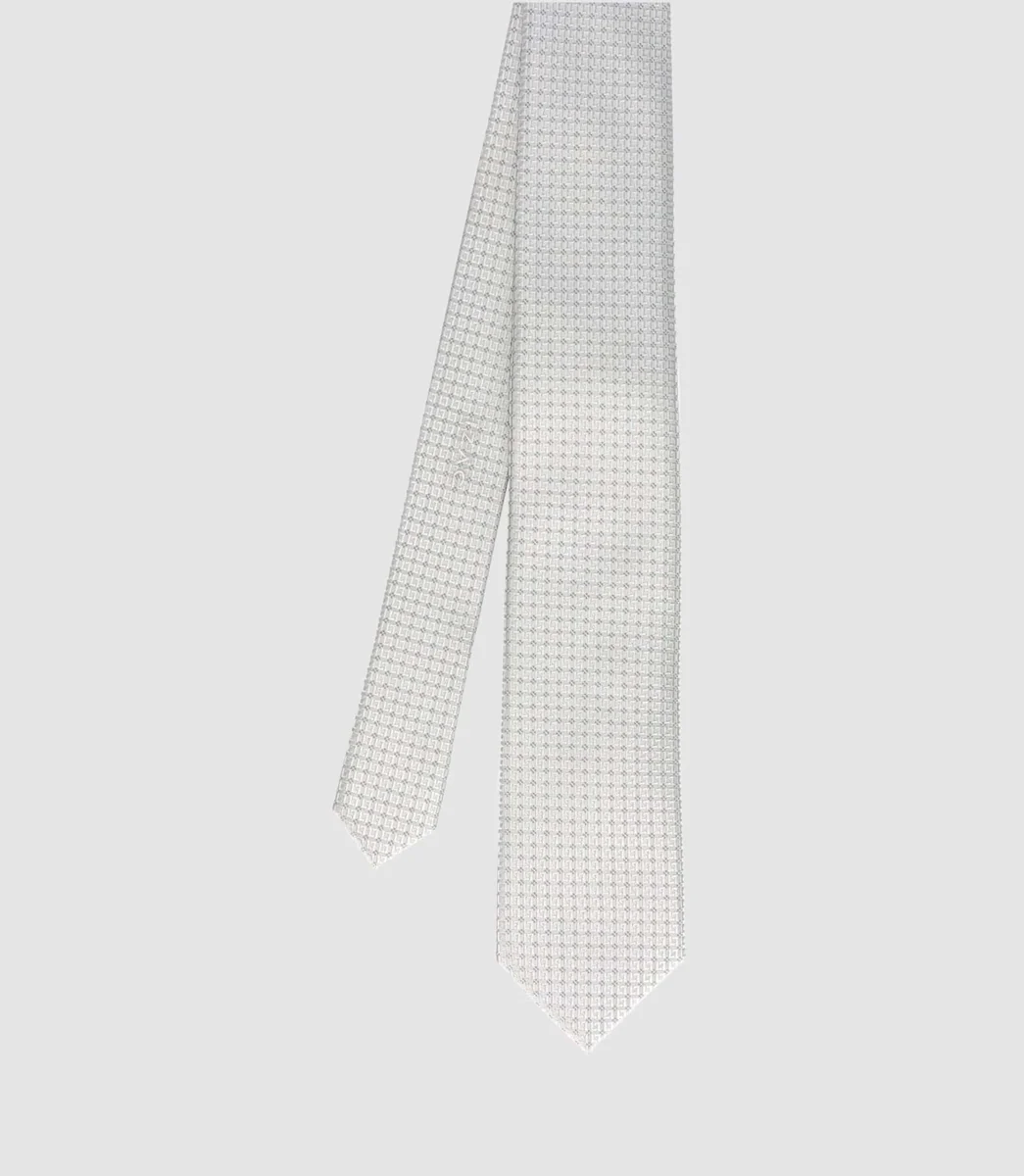 Cravate basique 7cm grise TEO