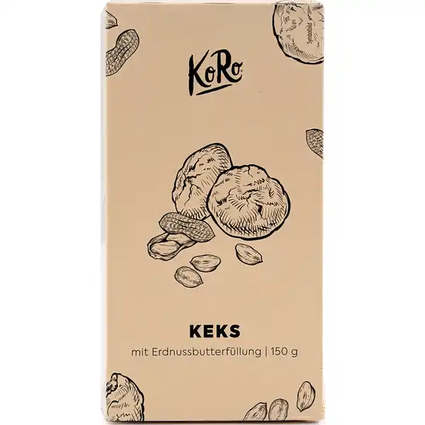 Gefüllter Erdnussbutterkeks