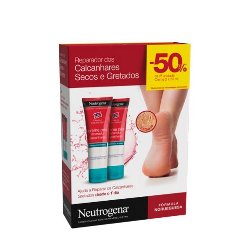 Neutrogena Creme de Pés Calcanhares Gretados 2x50ml Preço Especial