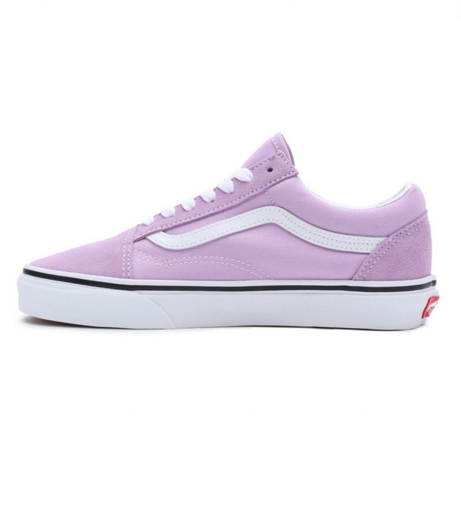 Tênis Vans Old Skool de couro rosa
