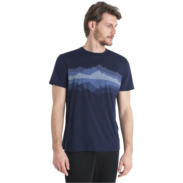 T-shirt randonnée ICEBREAKER M MERINO CORE SS TEE COOK REFLECTED MIDNIGHT NAVY
