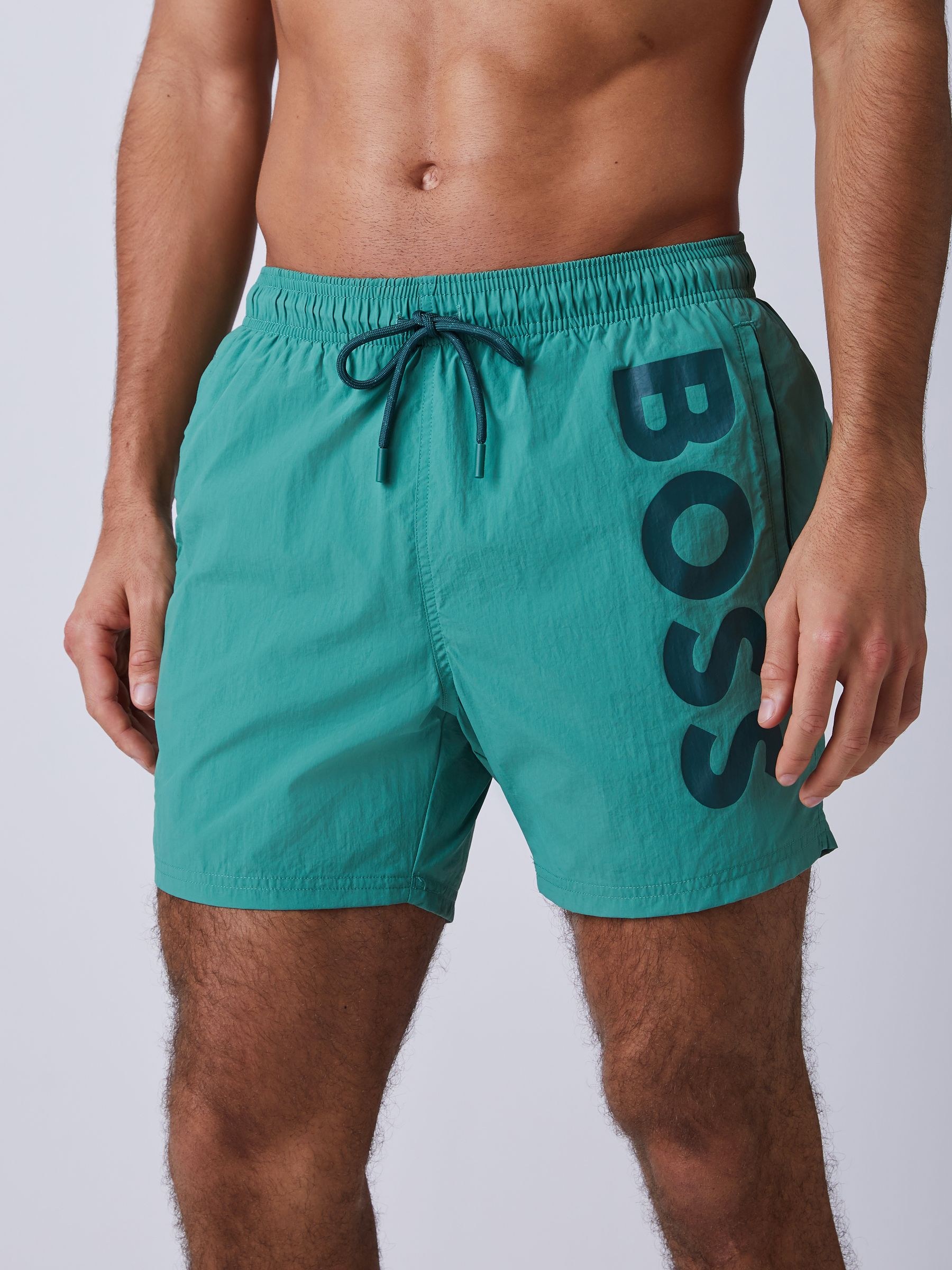 Groen - BOSS Octopus Logo zwemshort