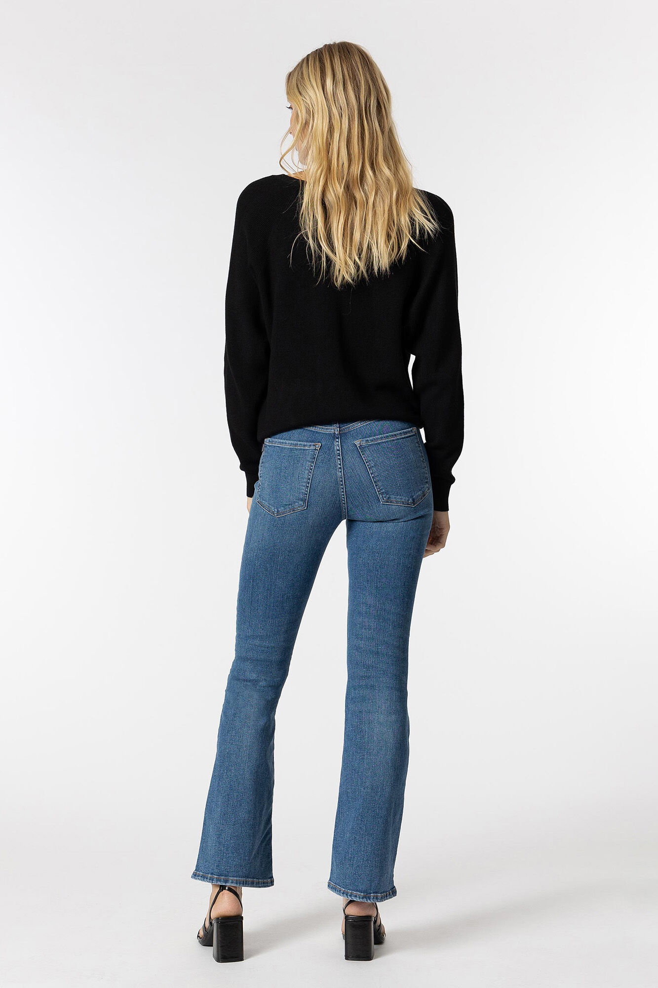 Calça jeans Zoe Flare de cintura alta
