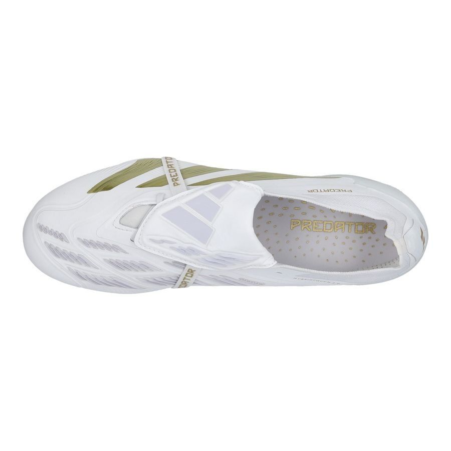 adidas Predator Elite Fold-over Tongue FG Day Spark - Blanc/Doré/Blanc