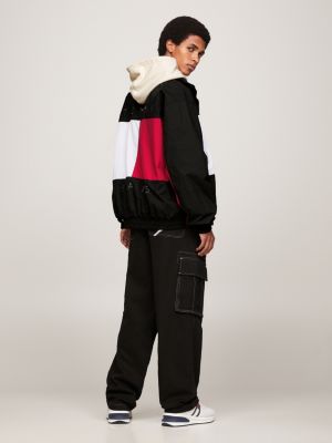 Tommy Remastered Jaqueta Dual Gender Signature Color-Blocked