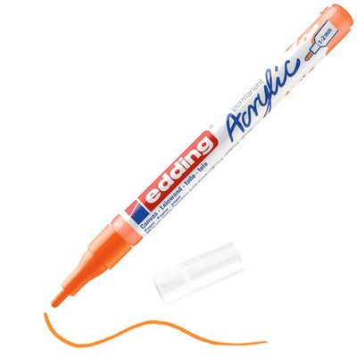 Edding 5300 - Marqueur acrylique - orange fluo