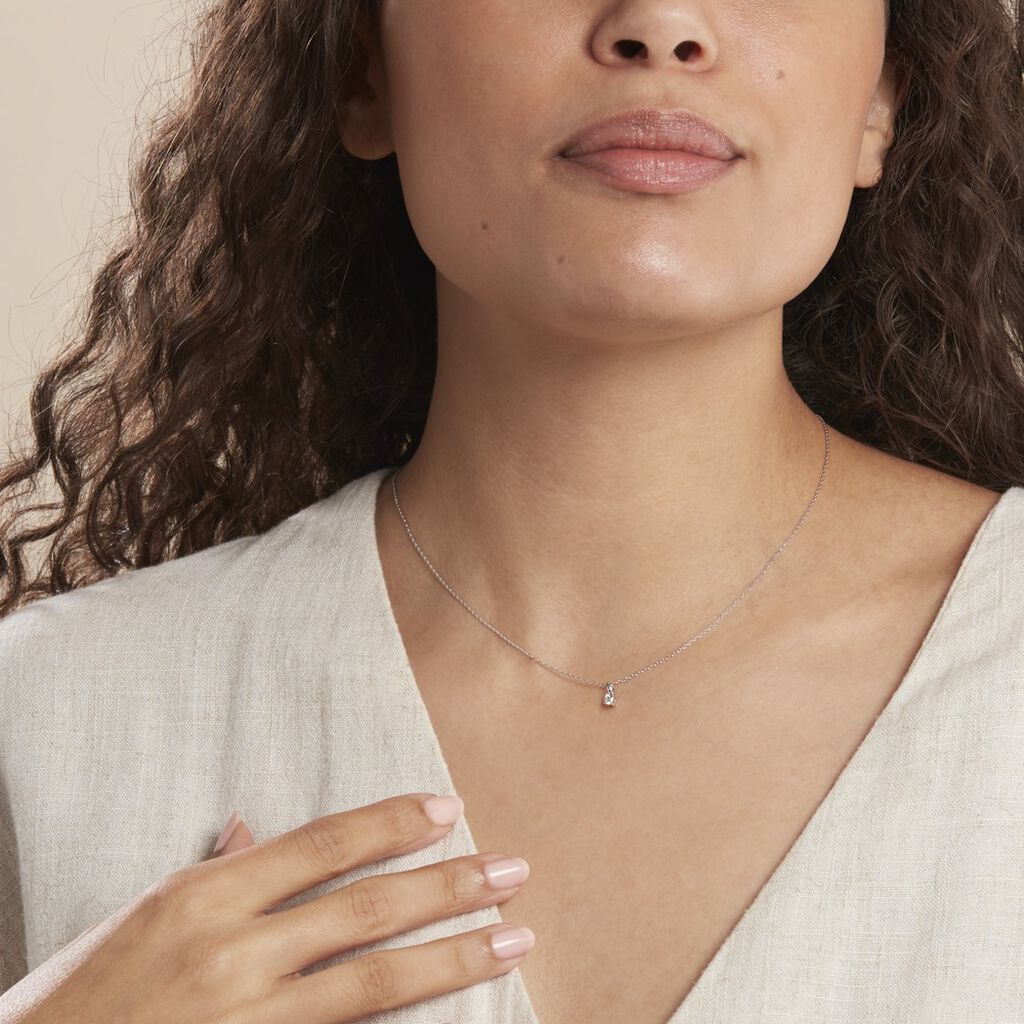 Pendentif Aphrodite Or Blanc Diamant