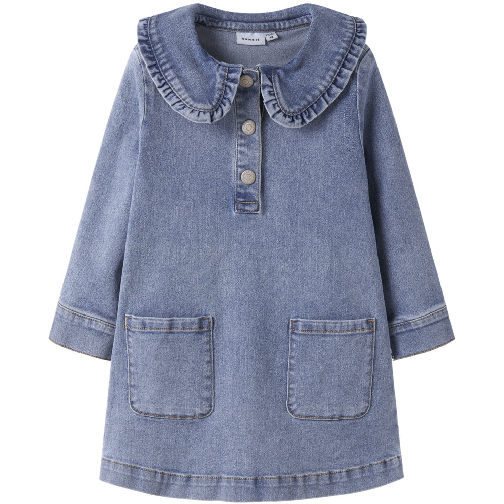 Køb Name It Medium Blue Denim Nmfgia Dnm Ls Kjole 2221-Iz D