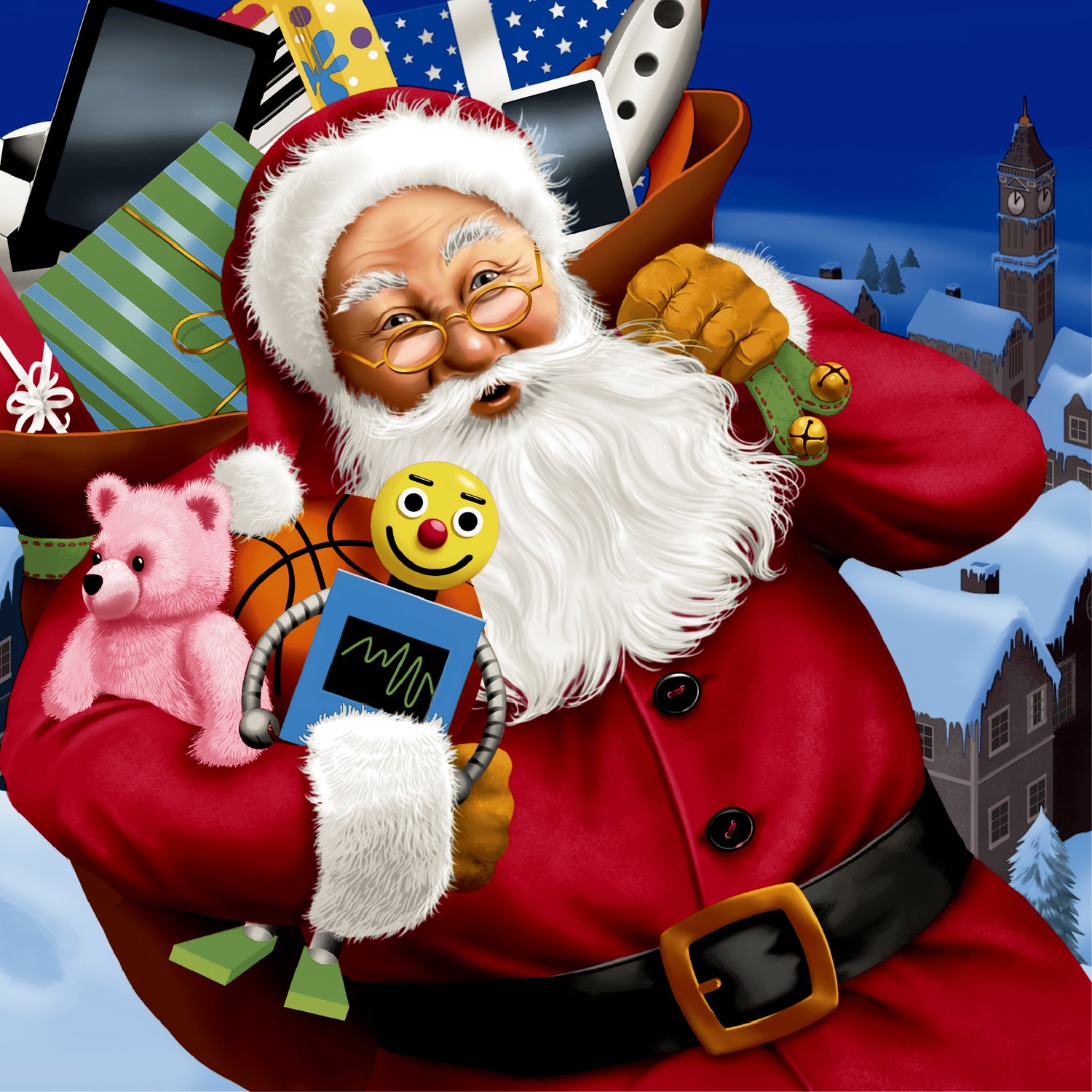 Paper + Design servet kerstman multi 33 x 33 cm 20 stuks
