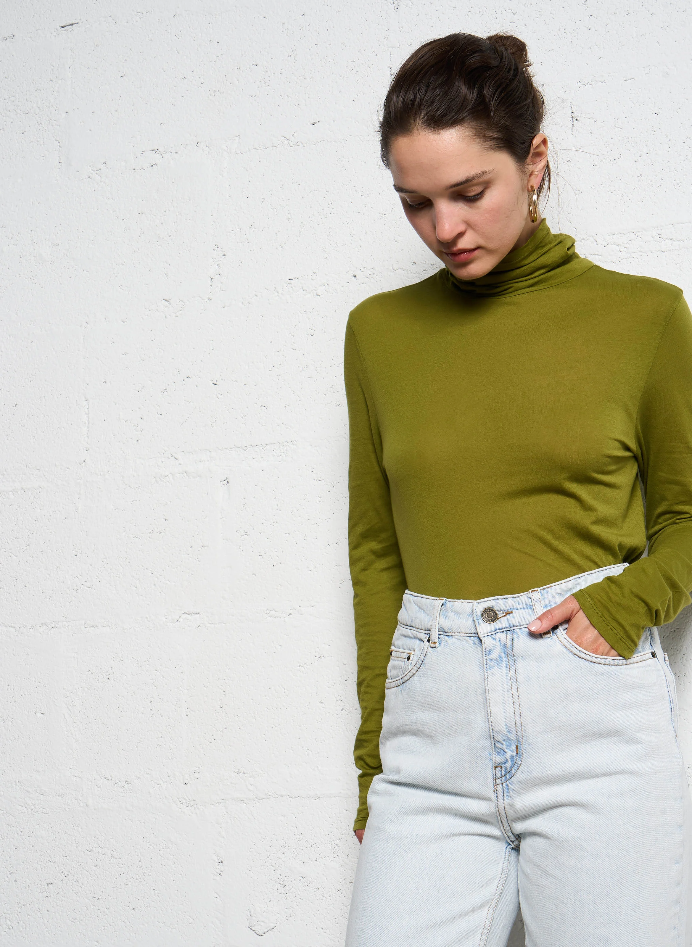 LOIC - Sous-pull en coton | Vert