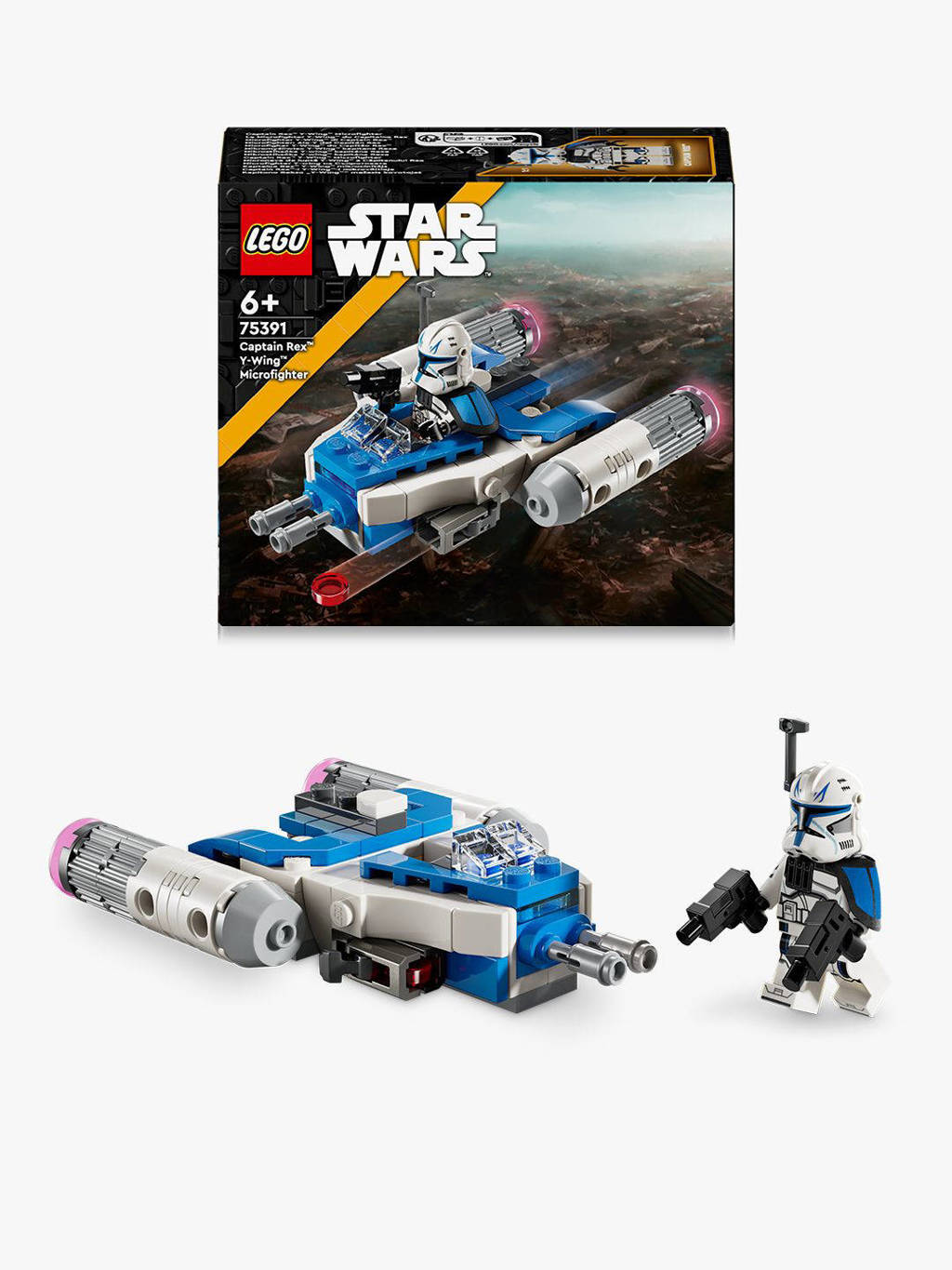 Star warsThe Clone Wars Captain Rex Y-wing microfighter Bouwbaar Speelgoed 75391